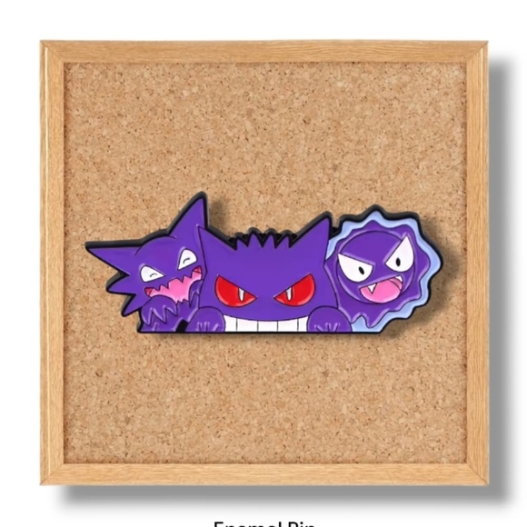 Pokemon Gengar Gastly Haunter Evolution Enamel Pin - Picture 1 of 1